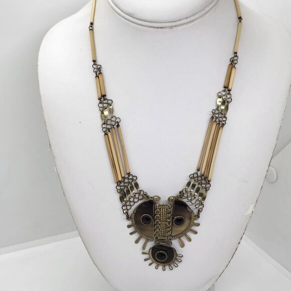 Vintage Tribal‎ Reed Agate Onyx Native - Picture 3 of 4